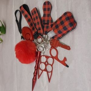 Self Defense Key chain with Pericing Alarm and Flash light SOS